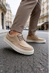 Erkek Günlük Ayakkabı - Bej - T12