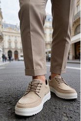 Erkek Günlük Ayakkabı - Bej - T12