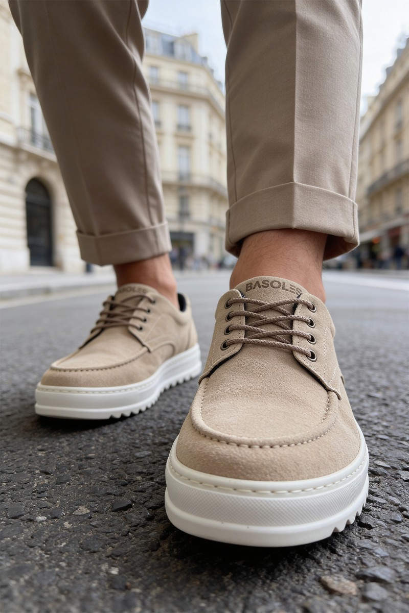 Erkek Günlük Ayakkabı - Bej - T12