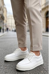 Mens Casual Shoes - White - T12