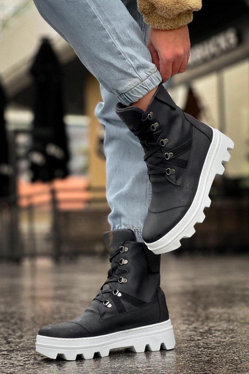 Erkek Bot  - Siyah Beyaz - 14