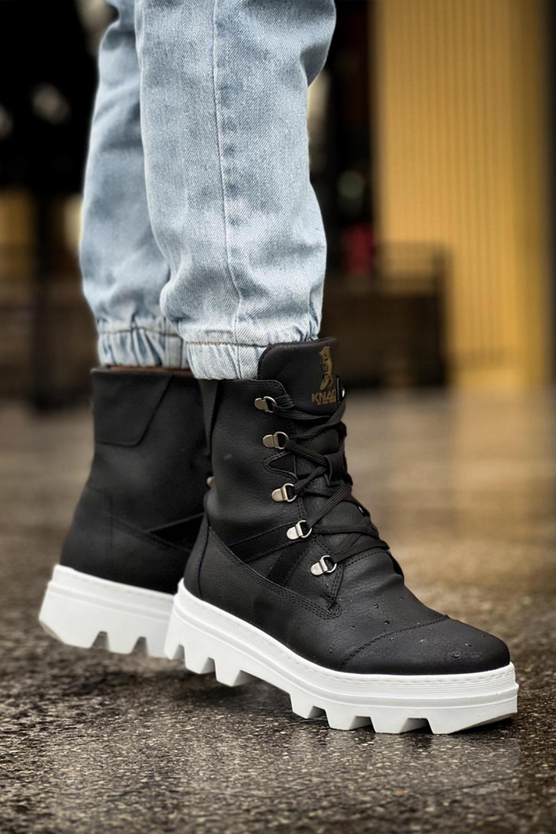 Erkek Bot  - Siyah Beyaz - 14