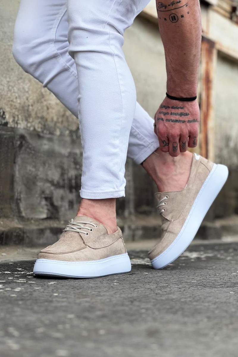 Erkek Günlük Ayakkabı - Bej - 508