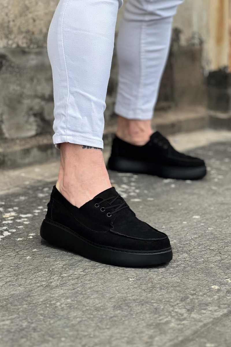 Erkek Günlük Ayakkabı - Siyah Süet - 508