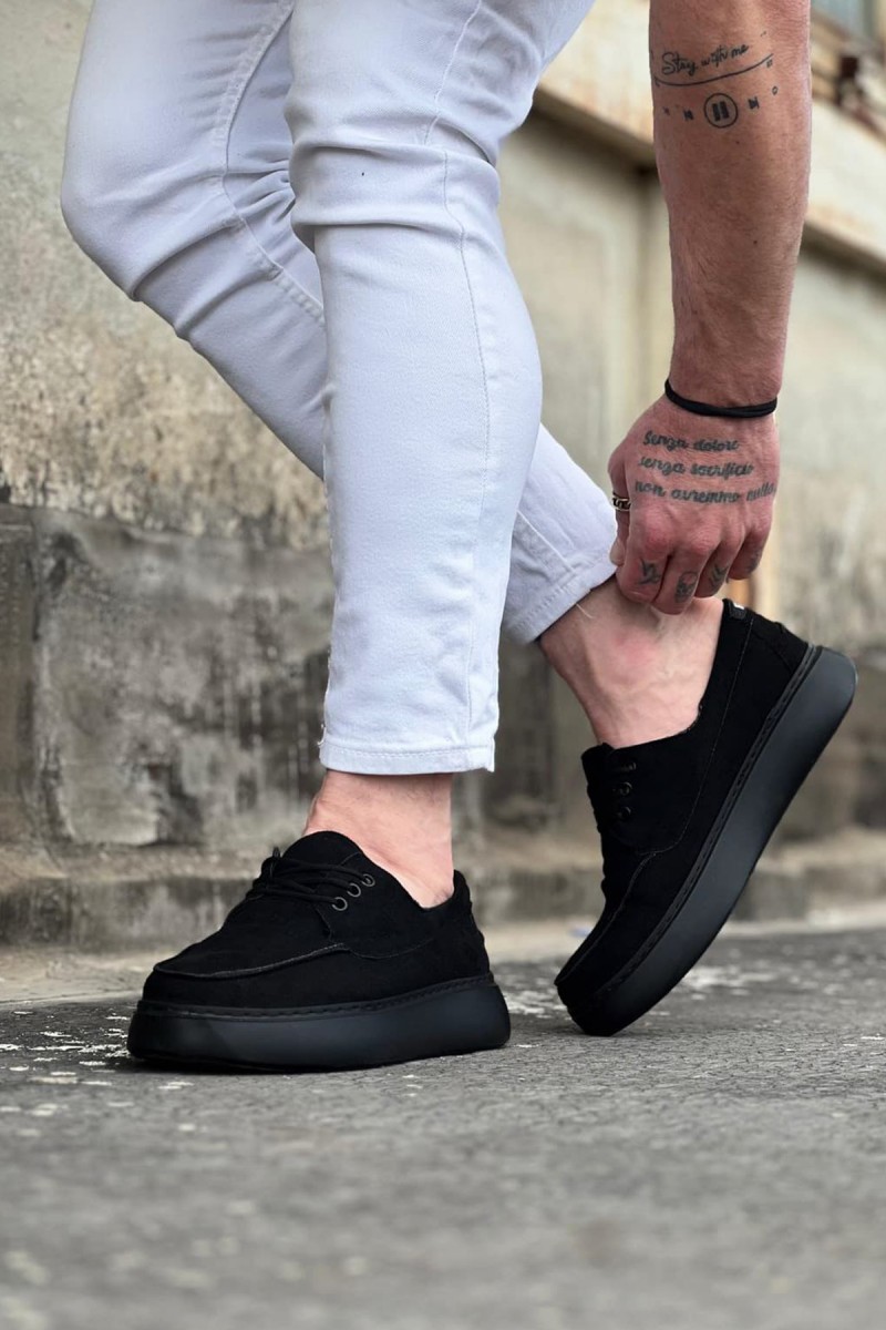 Erkek Günlük Ayakkabı - Siyah Süet - 508