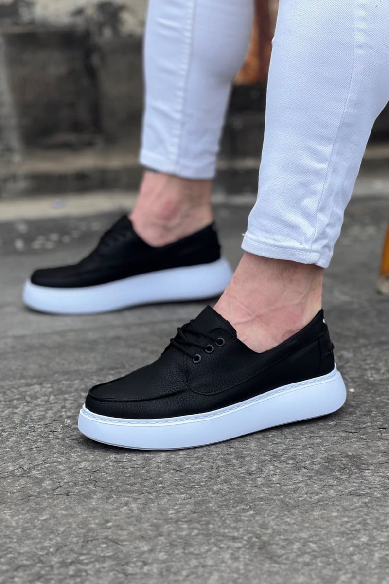 Erkek Günlük Ayakkabı - Siyah Beyaz - 508