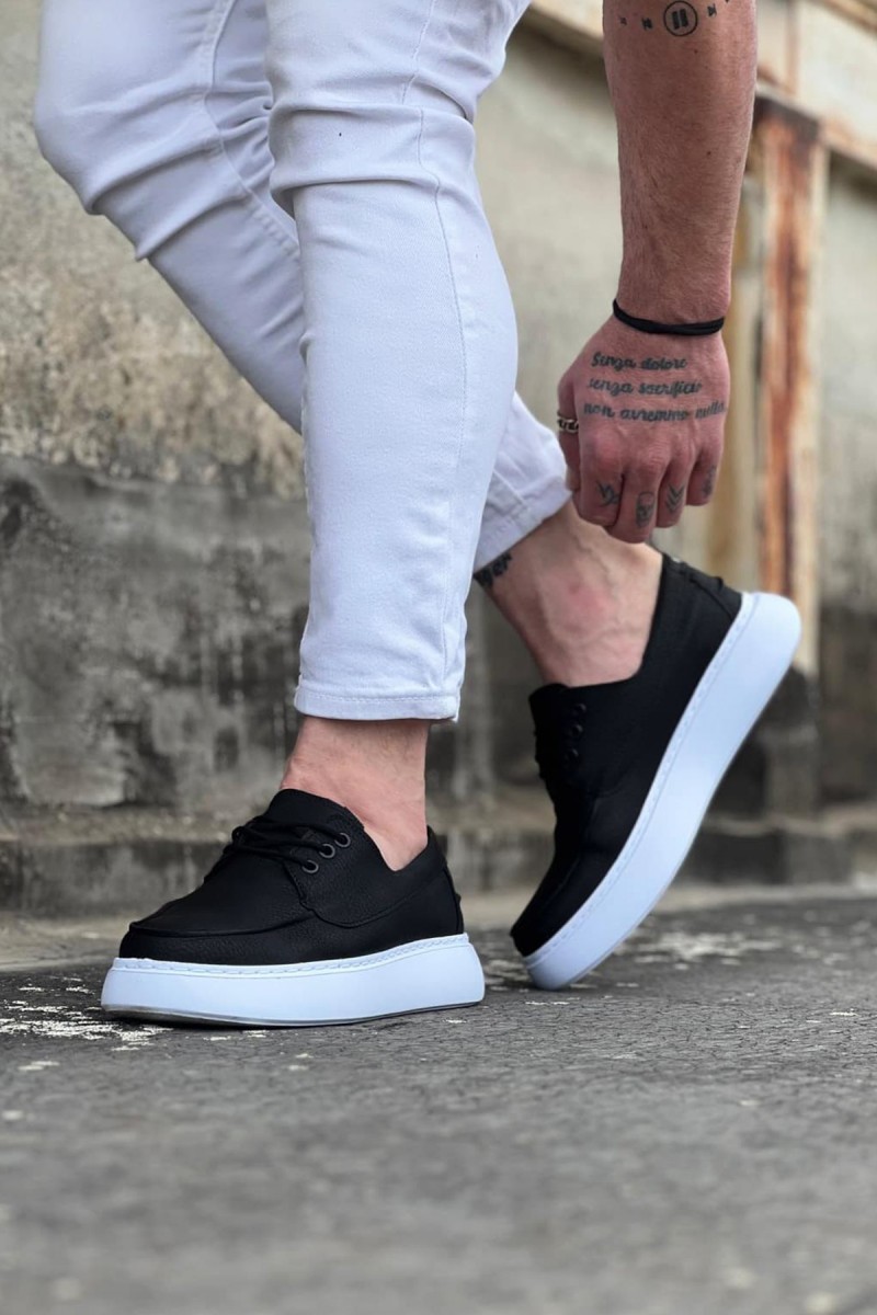 Erkek Günlük Ayakkabı - Siyah Beyaz - 508