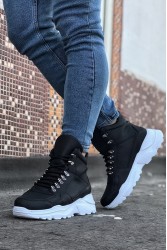 Erkek Spor Bot - Siyah Beyaz - 07