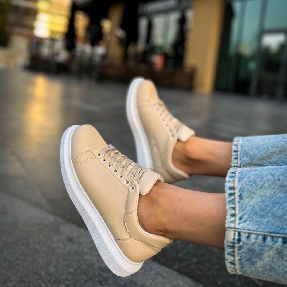 Kadın Sneaker - Bej - Apollo