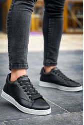 Mens Sneakers - Black White - 611