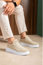Erkek Sneaker - Bej Süet - 2623