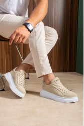 Erkek Sneaker - Bej Süet - 2623