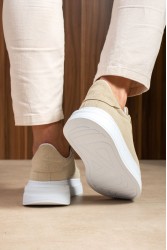 Erkek Sneaker - Bej Süet - 2623