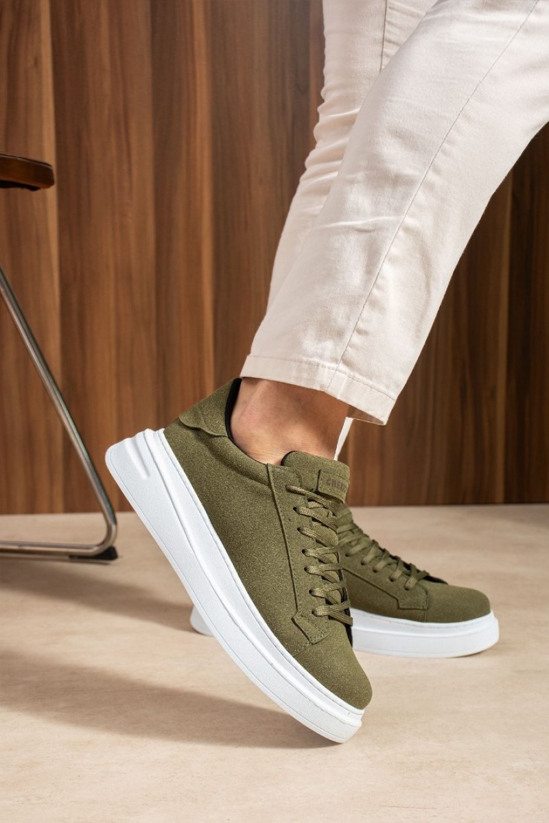 Erkek Sneaker - Haki Süet - 2623