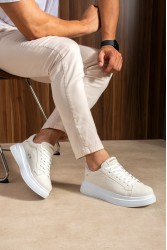 Erkek Sneaker - Beyaz Süet - 2623