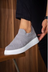 Erkek Sneaker - Gri - 411