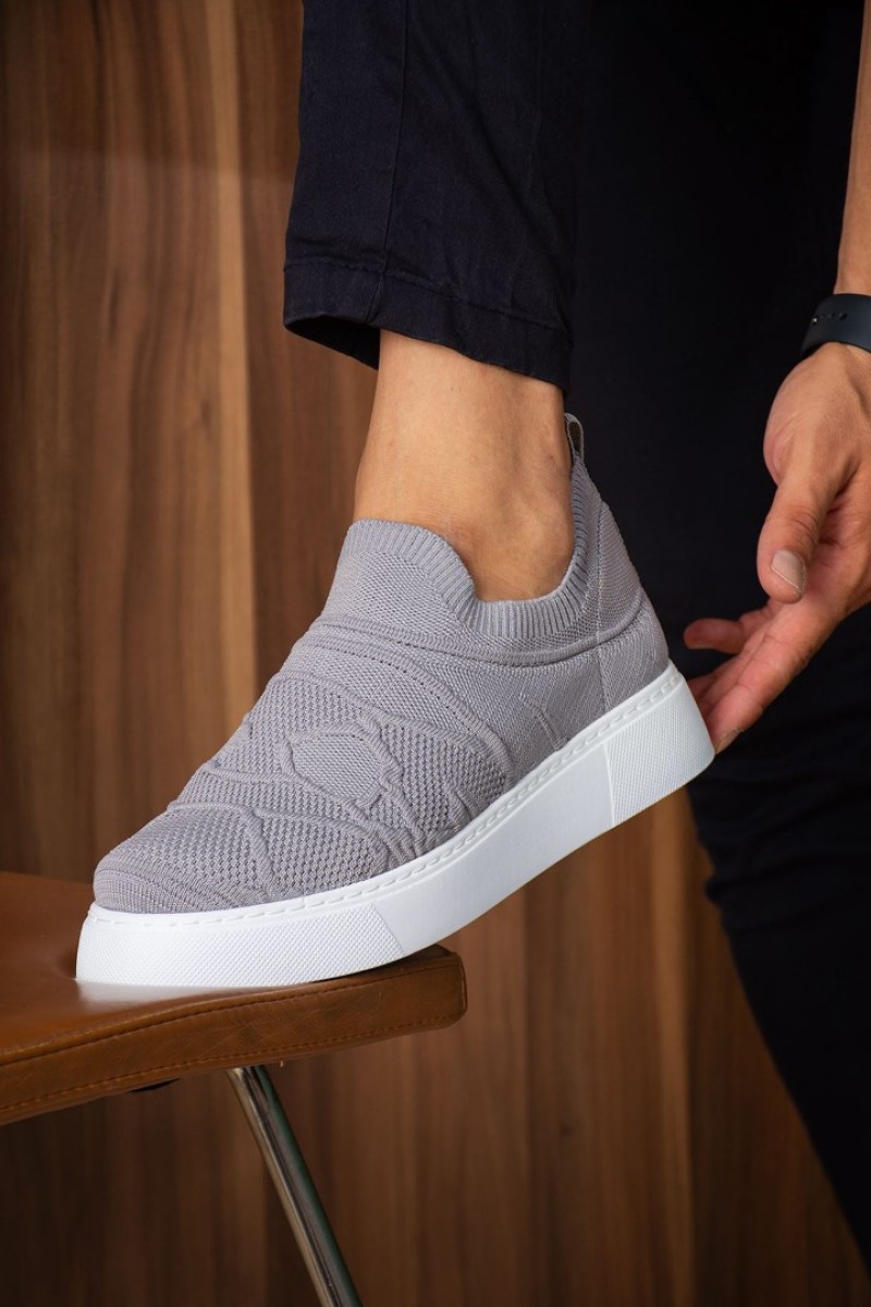 Erkek Sneaker - Gri - 411