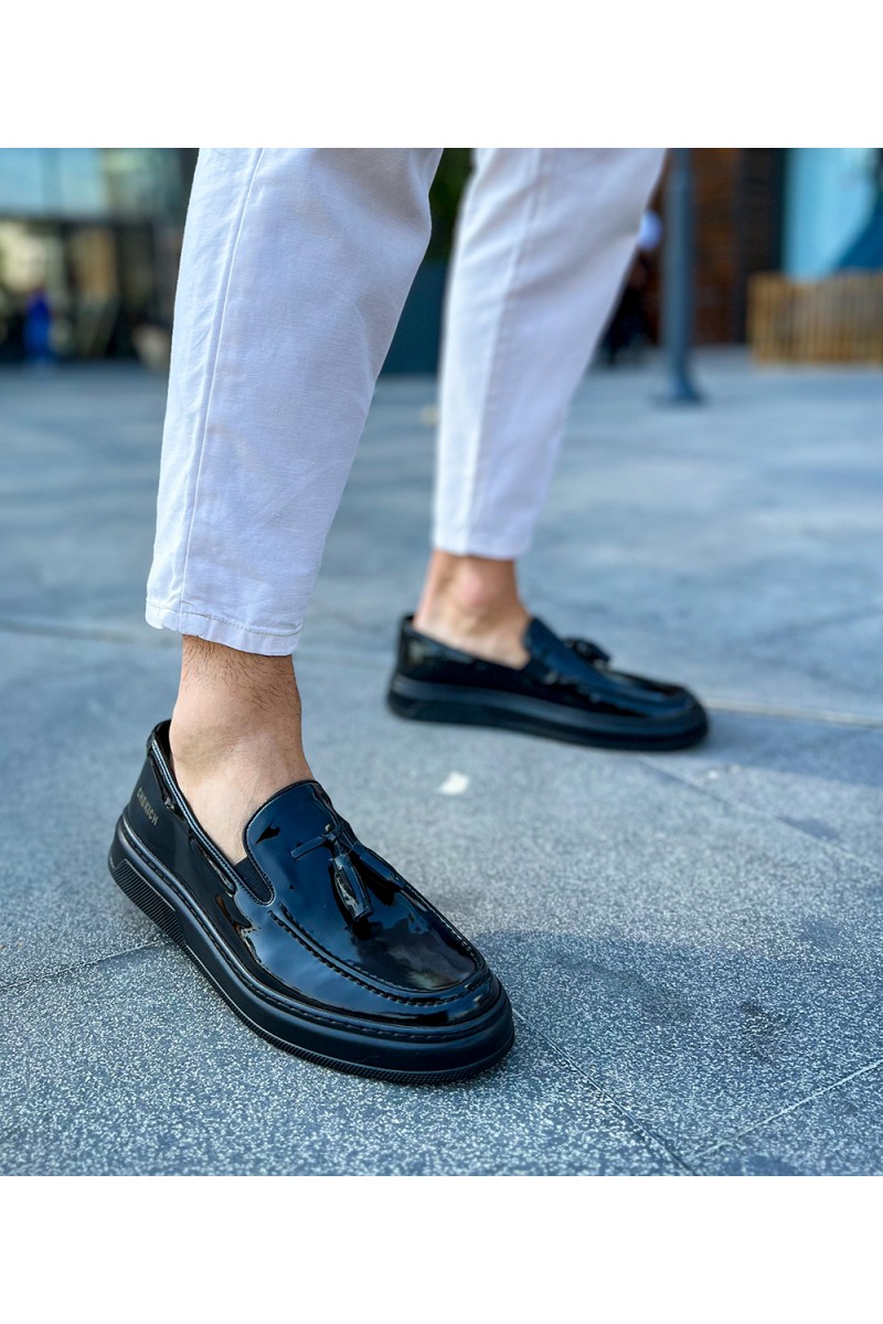 Erkek Klasik Ayakkabı - Siyah Rugan - 127