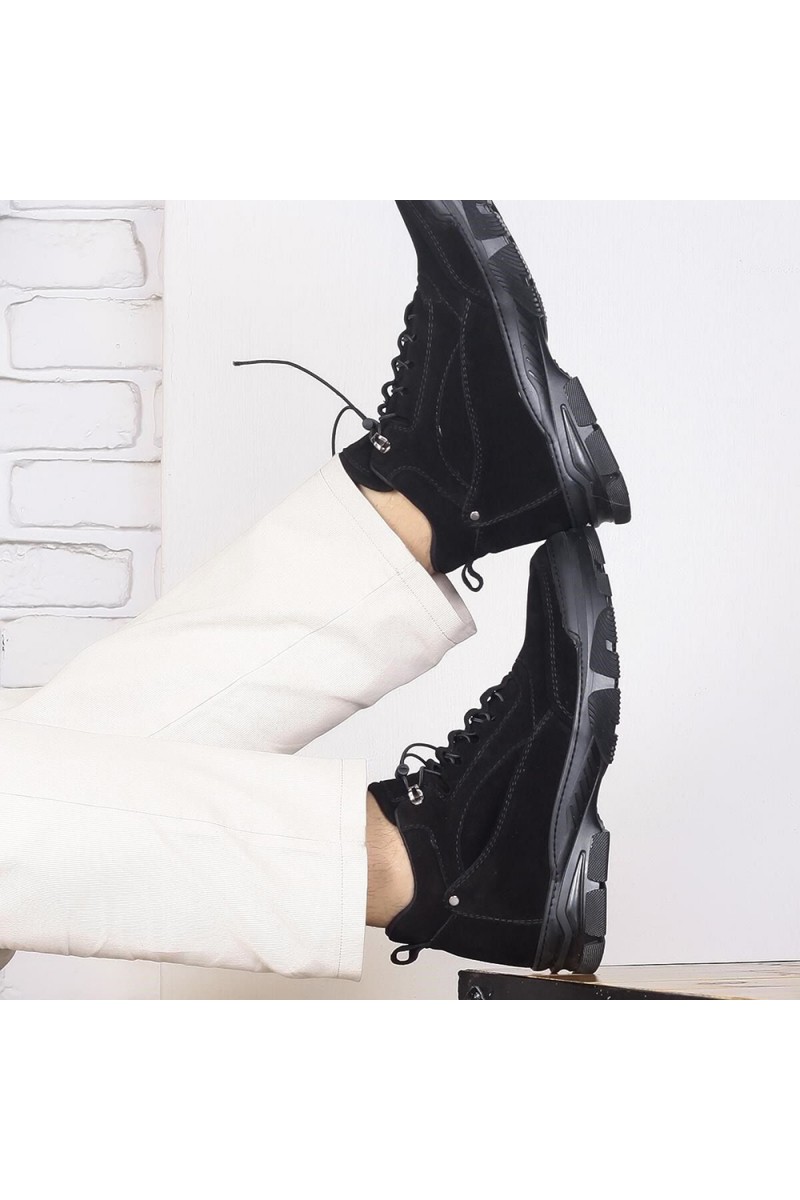 Erkek Bot - Siyah Süet - George