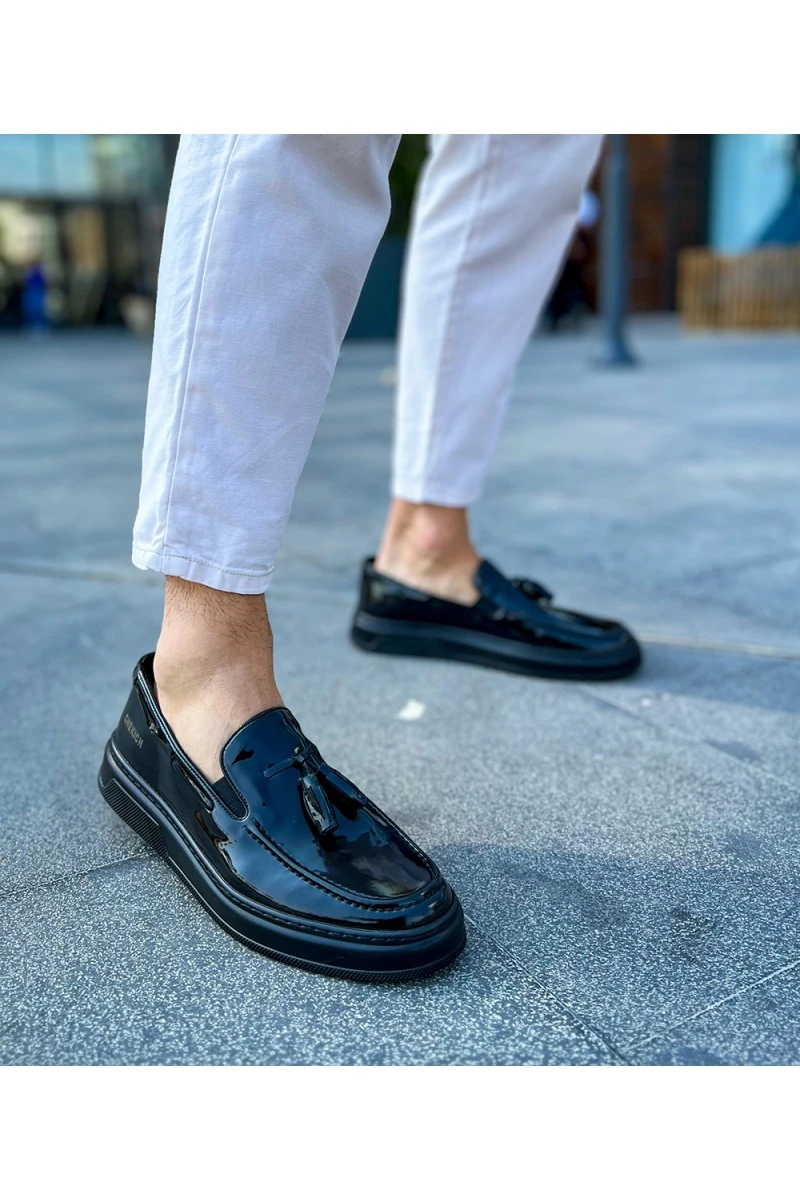 Erkek Klasik Ayakkabı - Siyah Rugan - 127