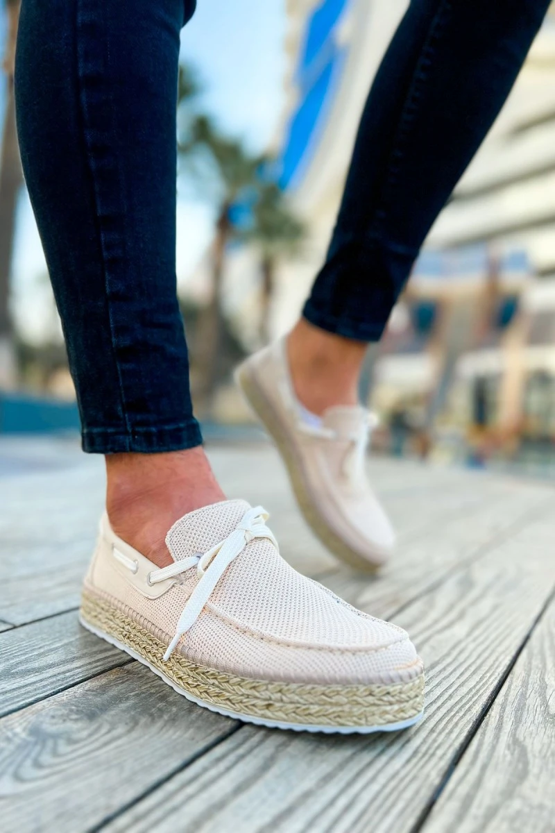 Erkek Klasik Ayakkabı - Bej - 311