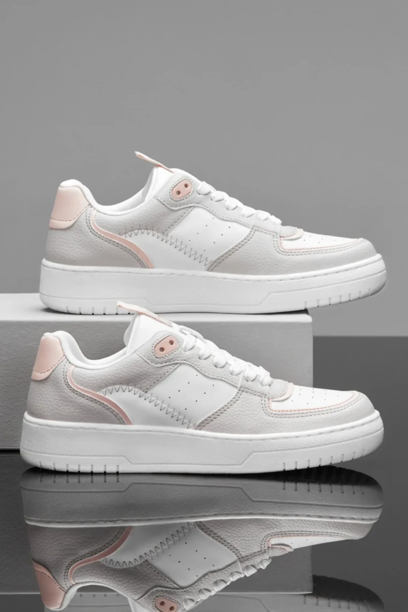Kadın Sneaker - Beyaz Pudra - DS Alley