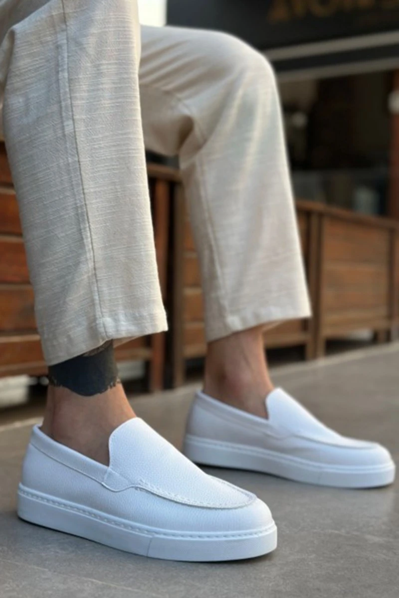 Erkek Mokasen - Beyaz - 0241