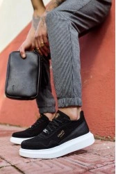 Erkek Sneaker - Siyah Beyaz Süet - 040
