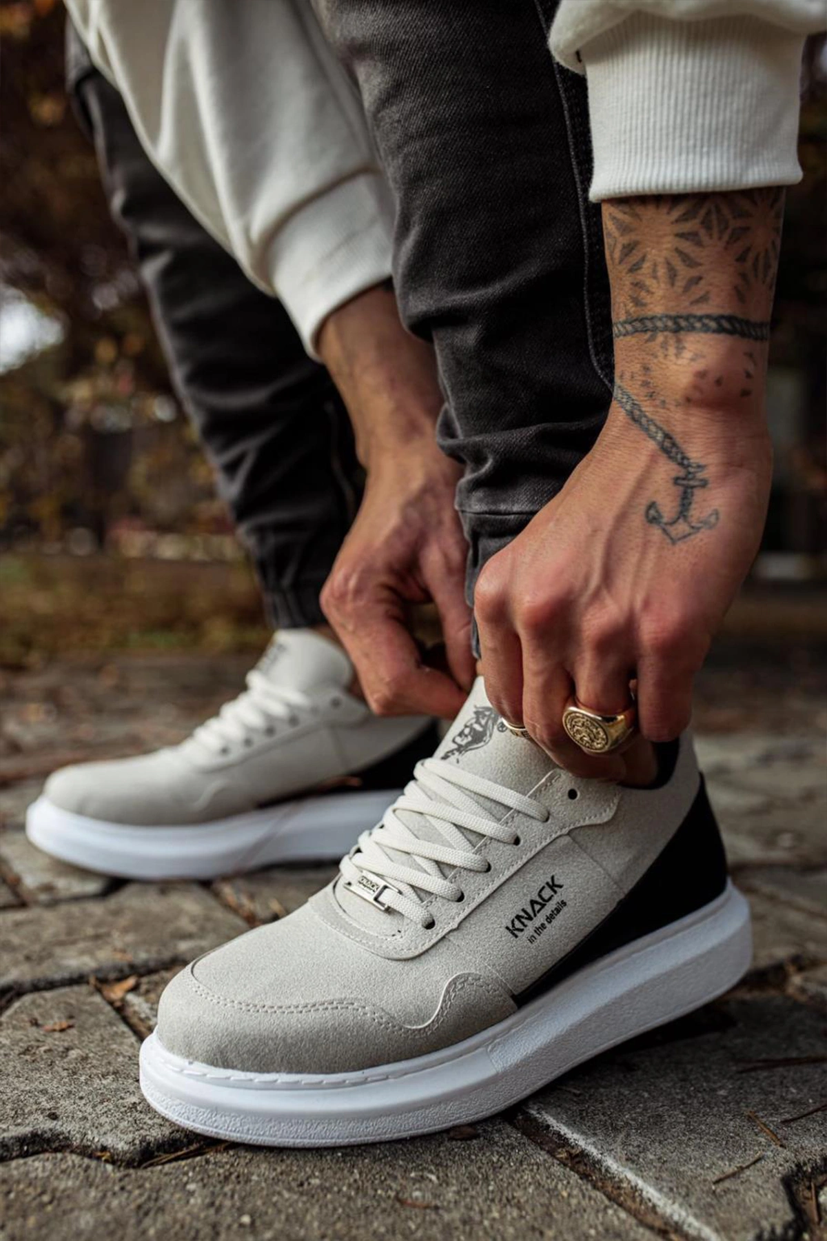 Erkek Sneaker - Taş - 040