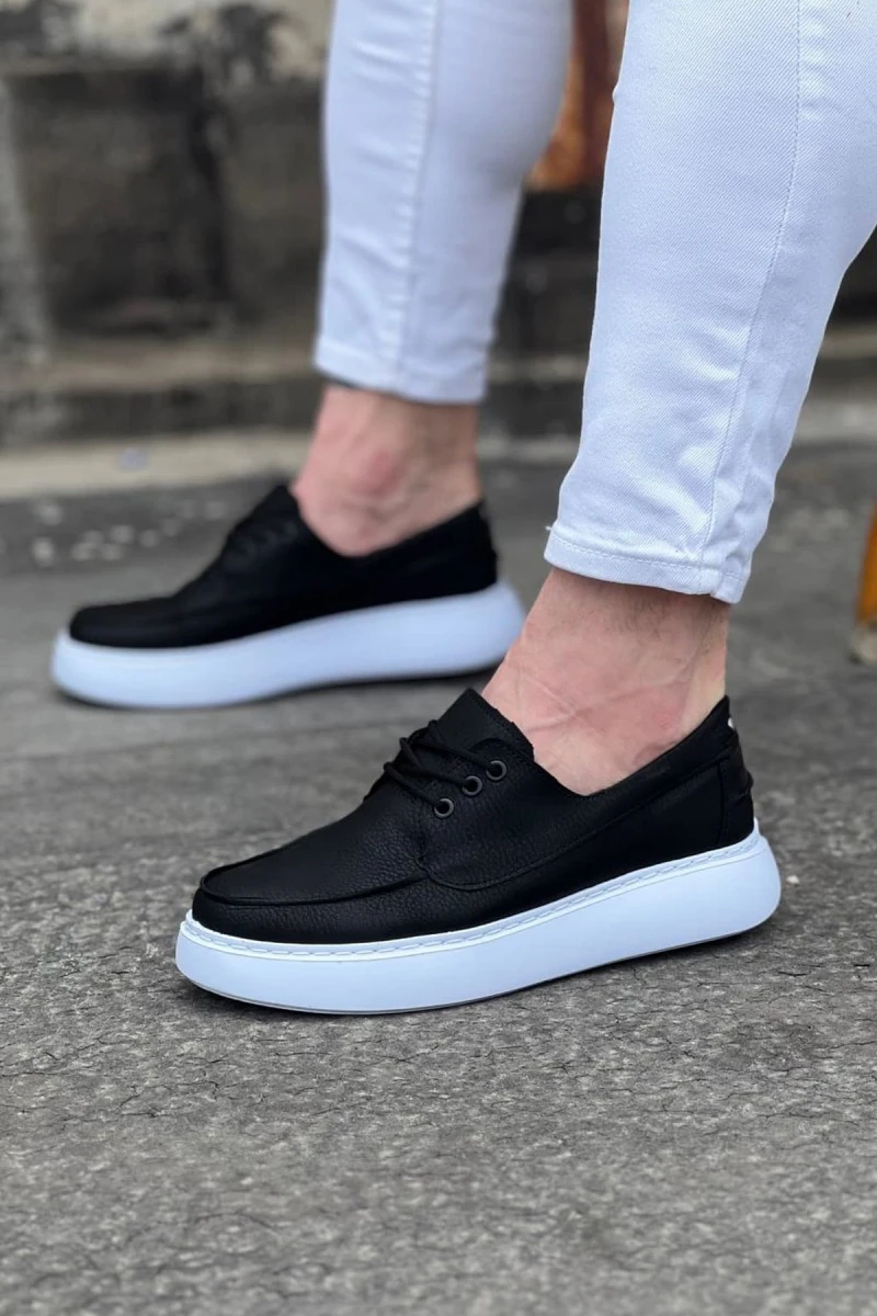 Erkek Günlük Ayakkabı - Siyah Beyaz - 508
